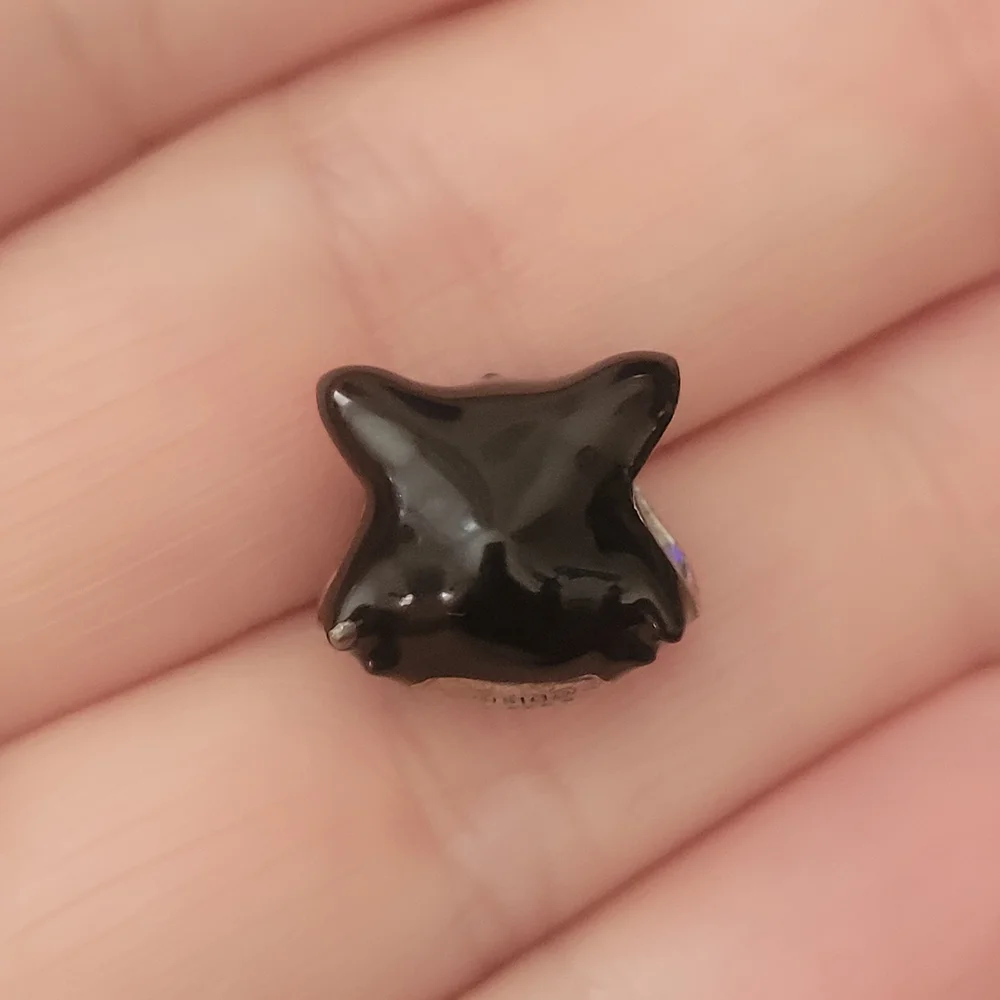 Pandora Disney Black and Silver Figaro Charm - Picture 2 of 3